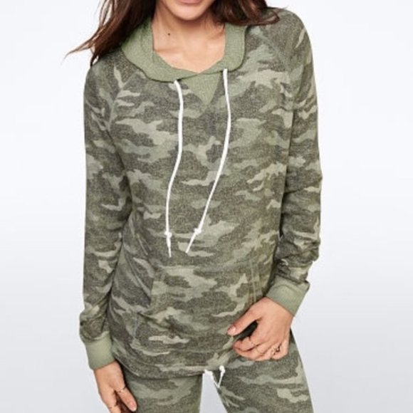 PINK Victoria's Secret Tops - PINK VS Camo Hoodie
